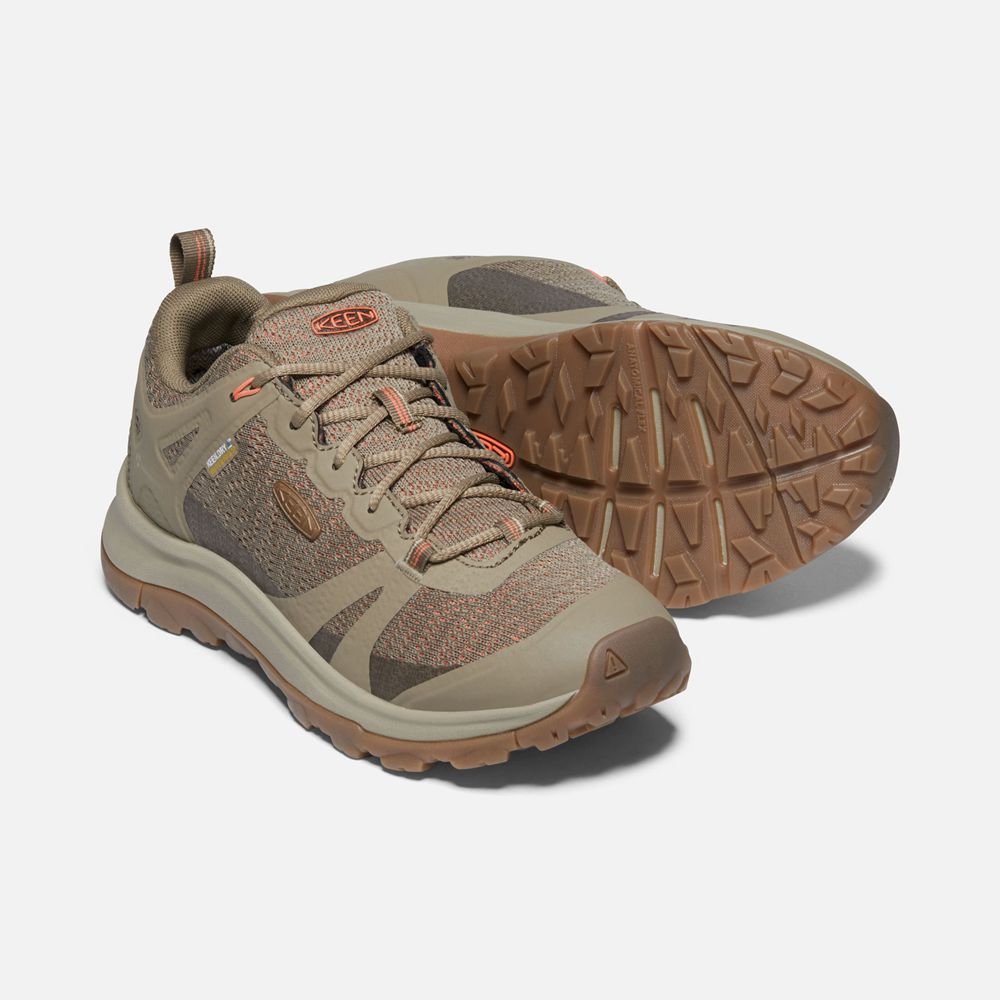 Keen Spor Ayakkabı Kadın Bej Rengi/Mercan - Terradora Ii Waterproof Shoes - Türkiye CKVU72531